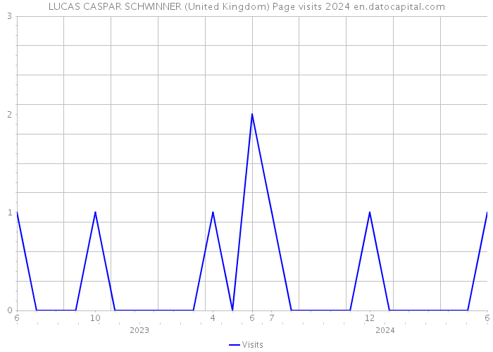 LUCAS CASPAR SCHWINNER (United Kingdom) Page visits 2024 