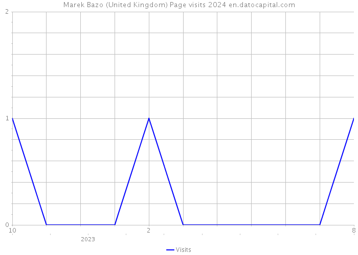 Marek Bazo (United Kingdom) Page visits 2024 