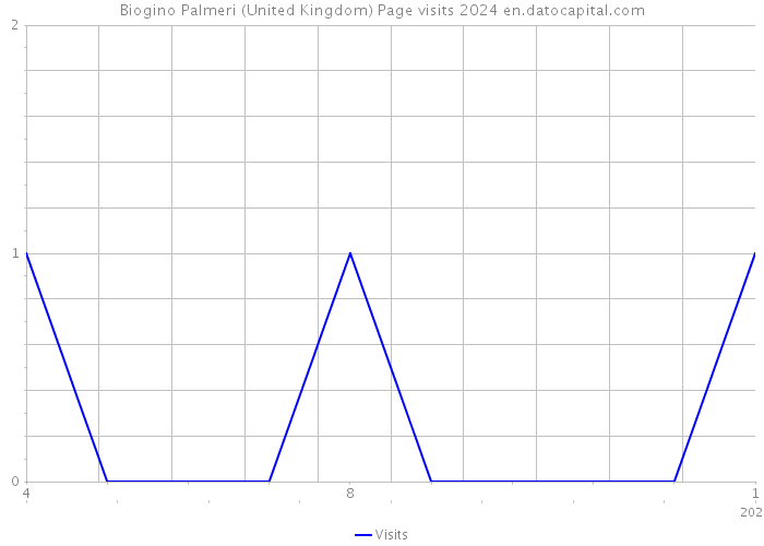 Biogino Palmeri (United Kingdom) Page visits 2024 