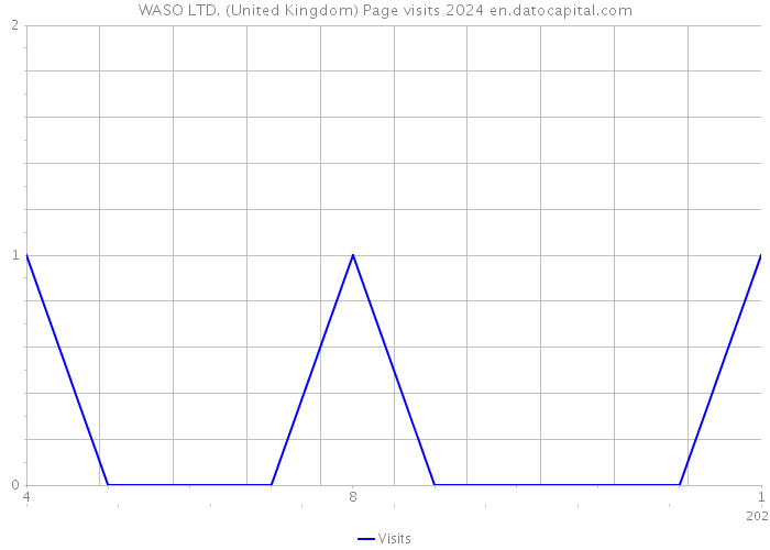 WASO LTD. (United Kingdom) Page visits 2024 