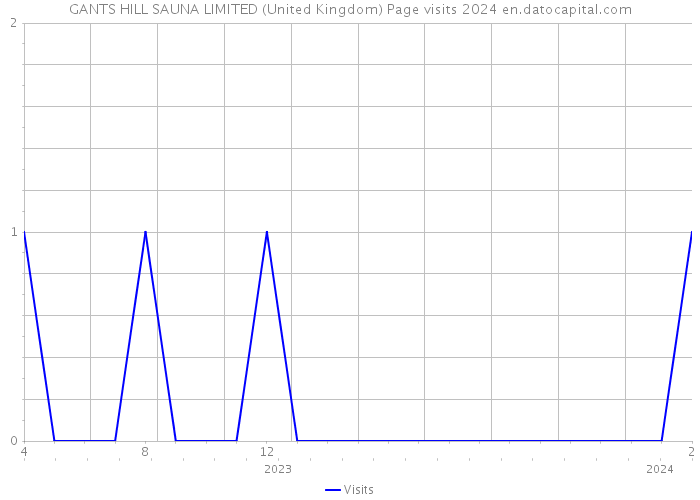 GANTS HILL SAUNA LIMITED (United Kingdom) Page visits 2024 