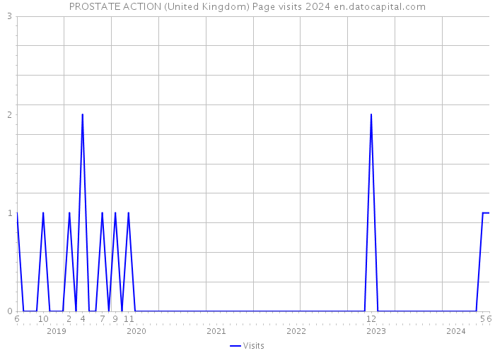 PROSTATE ACTION (United Kingdom) Page visits 2024 