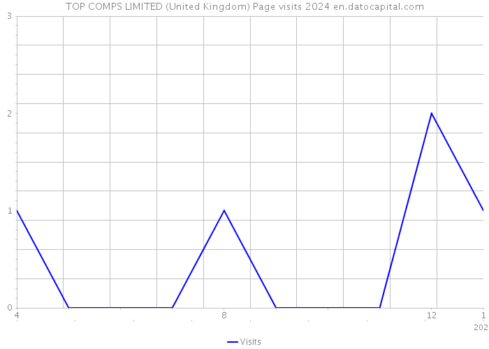 TOP COMPS LIMITED (United Kingdom) Page visits 2024 
