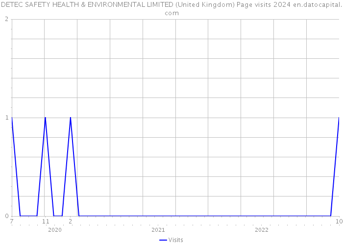 DETEC SAFETY HEALTH & ENVIRONMENTAL LIMITED (United Kingdom) Page visits 2024 