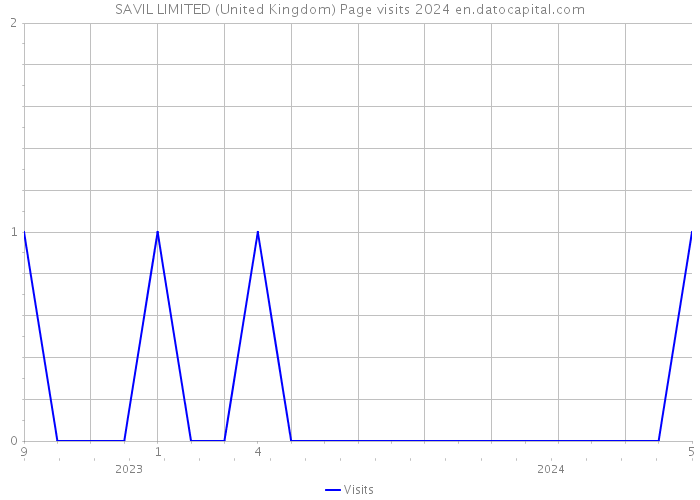 SAVIL LIMITED (United Kingdom) Page visits 2024 