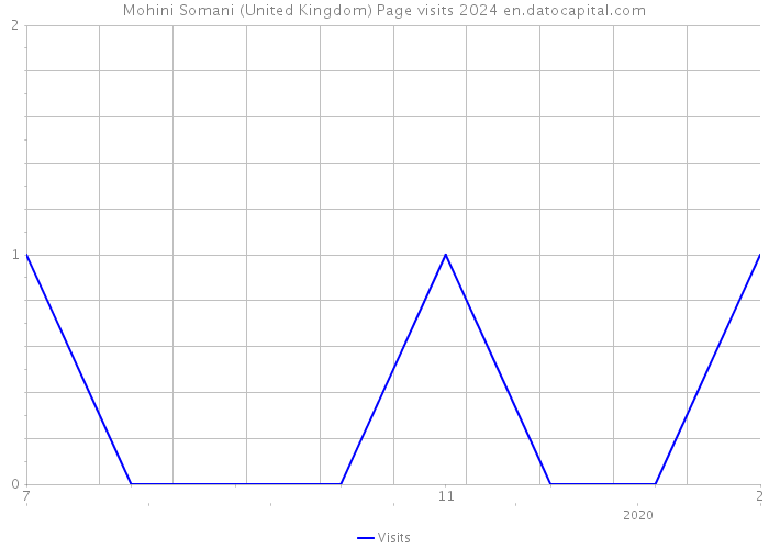 Mohini Somani (United Kingdom) Page visits 2024 