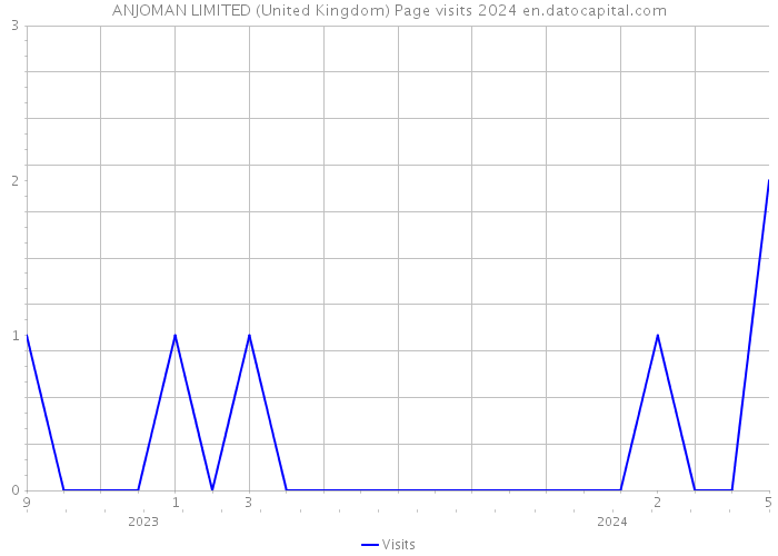 ANJOMAN LIMITED (United Kingdom) Page visits 2024 
