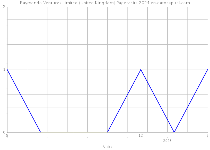 Raymondo Ventures Limited (United Kingdom) Page visits 2024 