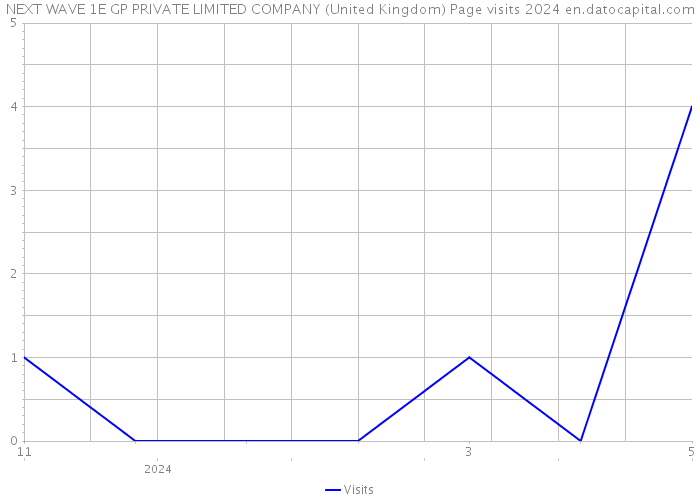NEXT WAVE 1E GP PRIVATE LIMITED COMPANY (United Kingdom) Page visits 2024 