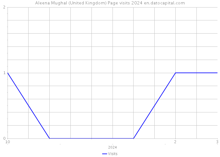 Aleena Mughal (United Kingdom) Page visits 2024 