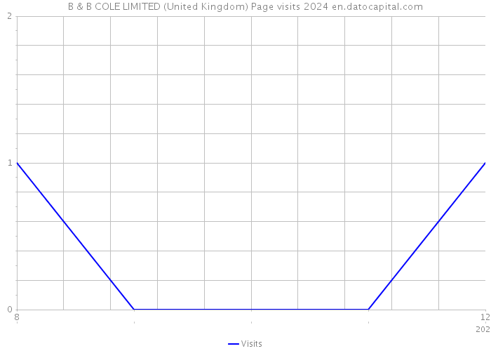 B & B COLE LIMITED (United Kingdom) Page visits 2024 