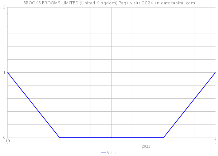 BROOKS BROOMS LIMITED (United Kingdom) Page visits 2024 