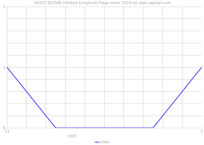 YAVUZ DUYAR (United Kingdom) Page visits 2024 