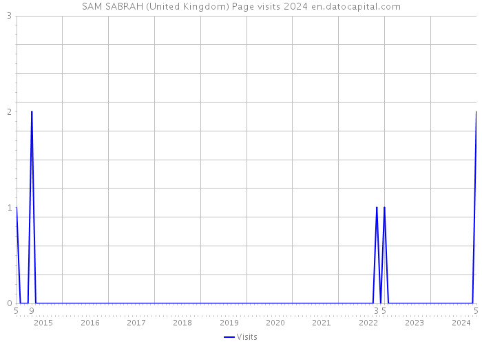 SAM SABRAH (United Kingdom) Page visits 2024 