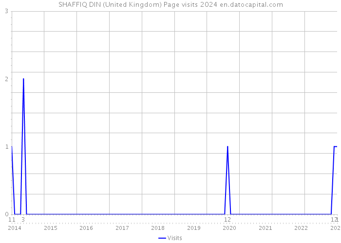 SHAFFIQ DIN (United Kingdom) Page visits 2024 