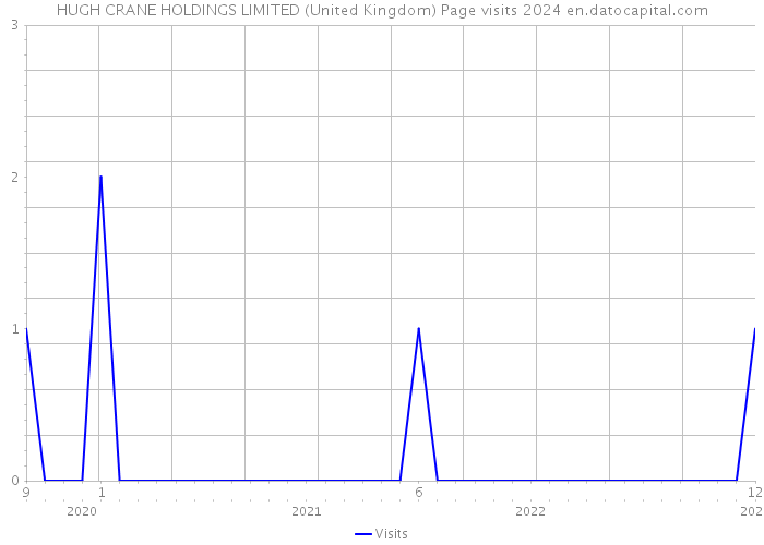 HUGH CRANE HOLDINGS LIMITED (United Kingdom) Page visits 2024 