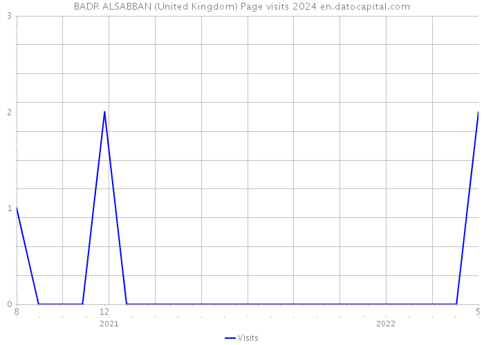BADR ALSABBAN (United Kingdom) Page visits 2024 