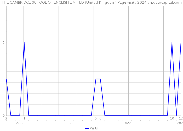 THE CAMBRIDGE SCHOOL OF ENGLISH LIMITED (United Kingdom) Page visits 2024 