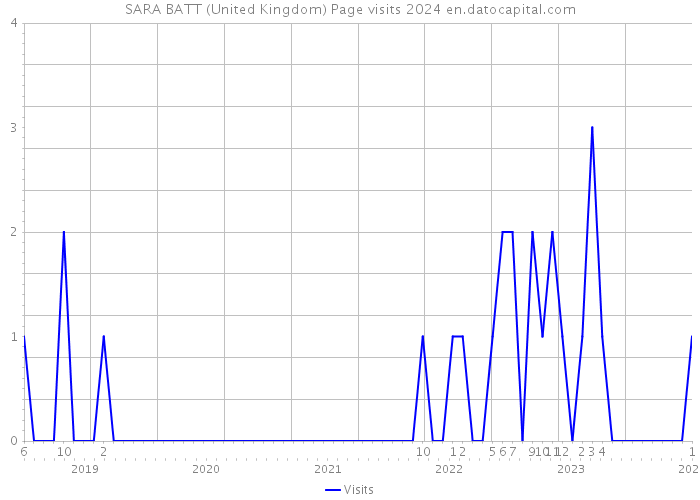 SARA BATT (United Kingdom) Page visits 2024 