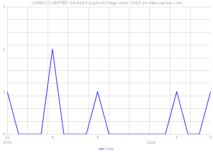 CAMACO LIMITED (United Kingdom) Page visits 2024 
