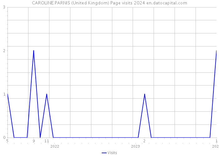 CAROLINE PARNIS (United Kingdom) Page visits 2024 