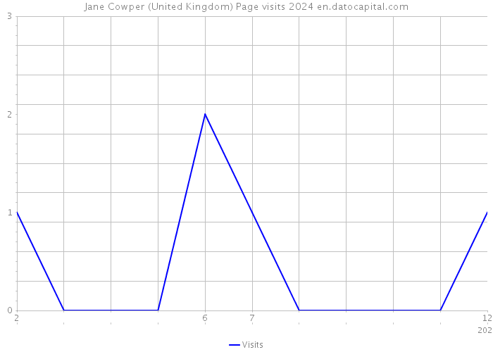 Jane Cowper (United Kingdom) Page visits 2024 