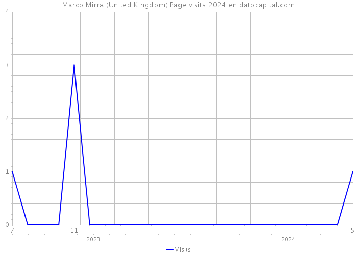 Marco Mirra (United Kingdom) Page visits 2024 
