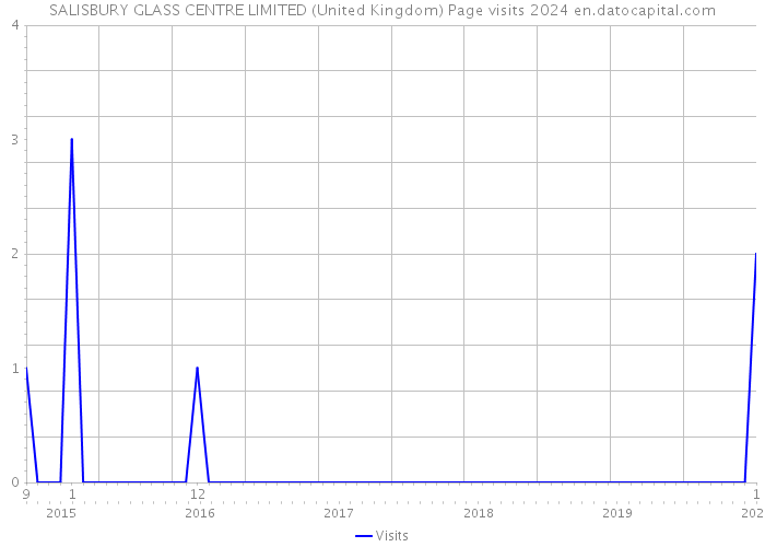 SALISBURY GLASS CENTRE LIMITED (United Kingdom) Page visits 2024 