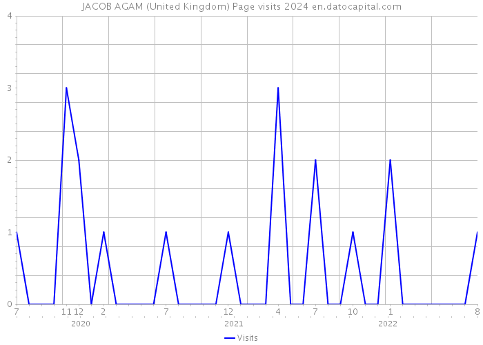 JACOB AGAM (United Kingdom) Page visits 2024 