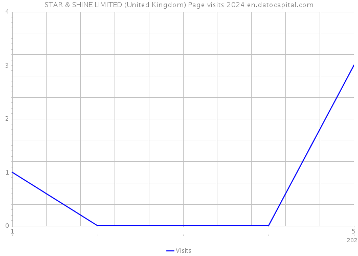 STAR & SHINE LIMITED (United Kingdom) Page visits 2024 