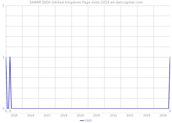 SAIMIR DIDA (United Kingdom) Page visits 2024 