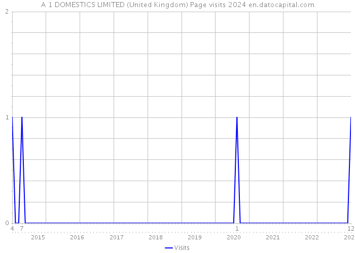 A 1 DOMESTICS LIMITED (United Kingdom) Page visits 2024 
