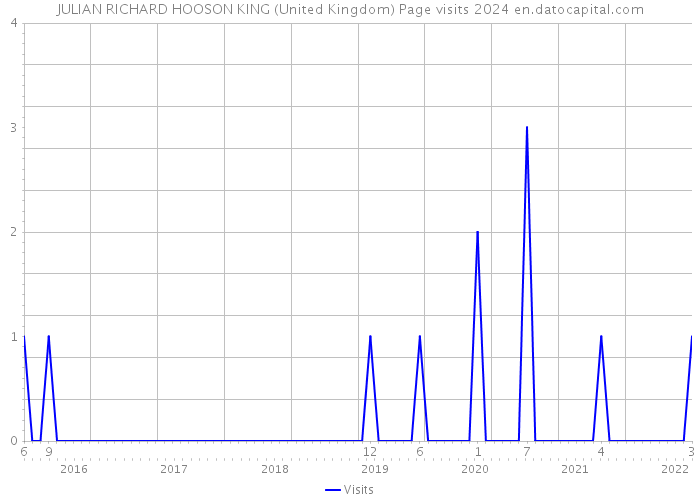 JULIAN RICHARD HOOSON KING (United Kingdom) Page visits 2024 