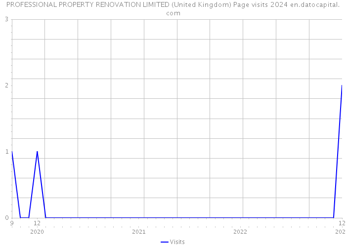 PROFESSIONAL PROPERTY RENOVATION LIMITED (United Kingdom) Page visits 2024 