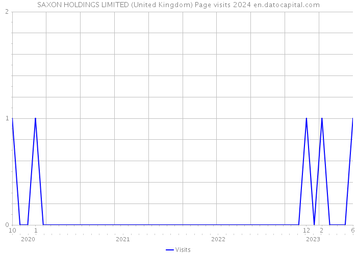 SAXON HOLDINGS LIMITED (United Kingdom) Page visits 2024 