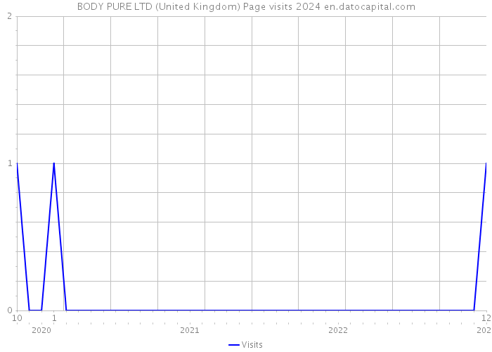 BODY PURE LTD (United Kingdom) Page visits 2024 