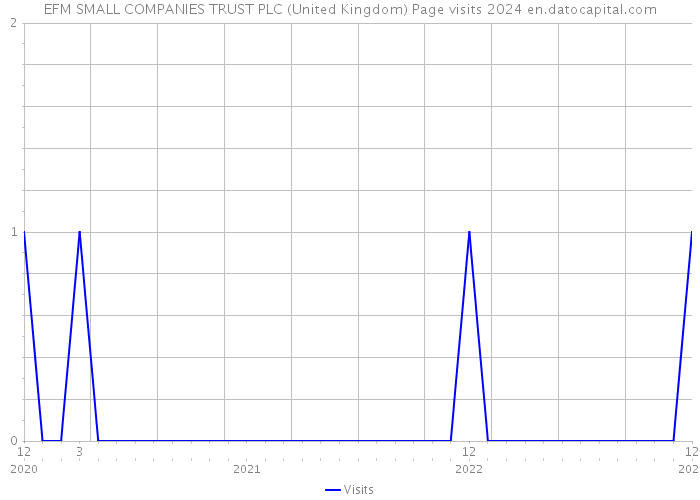 EFM SMALL COMPANIES TRUST PLC (United Kingdom) Page visits 2024 