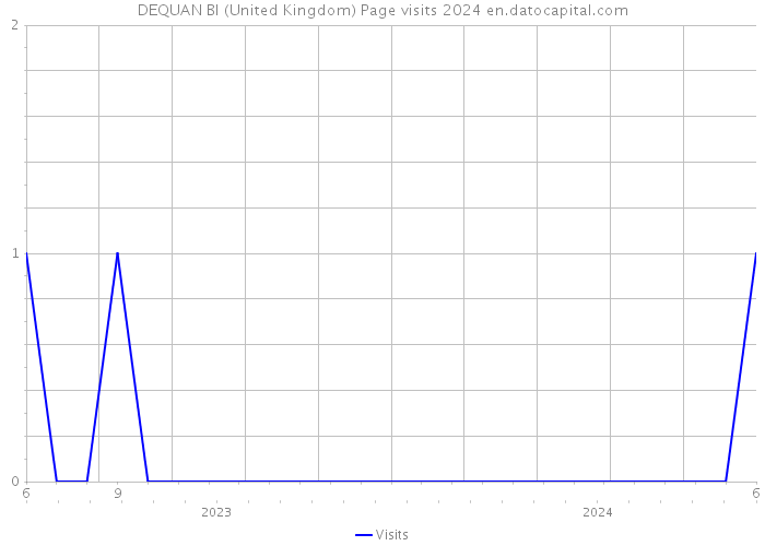 DEQUAN BI (United Kingdom) Page visits 2024 