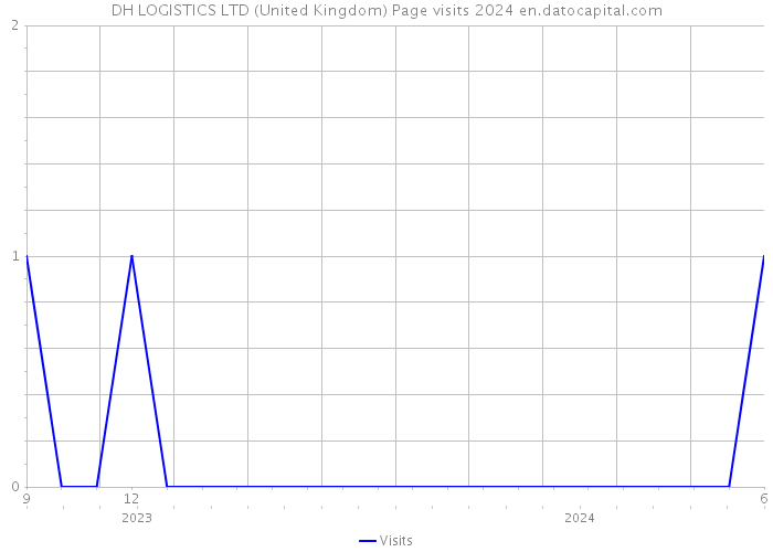 DH LOGISTICS LTD (United Kingdom) Page visits 2024 