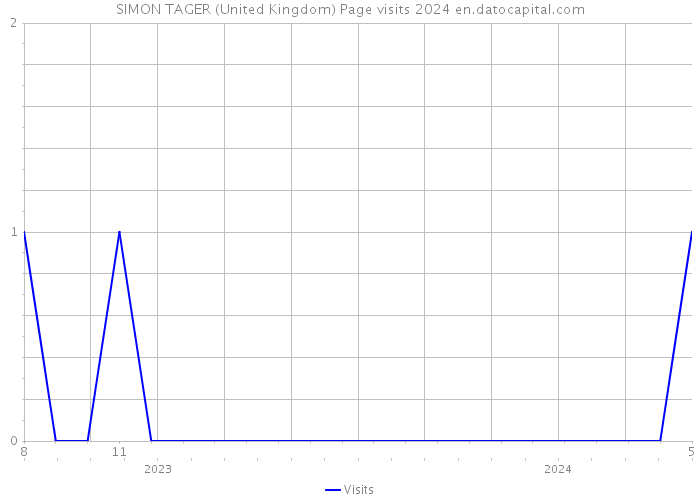 SIMON TAGER (United Kingdom) Page visits 2024 
