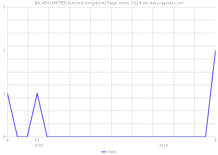 BAXEN LIMITED (United Kingdom) Page visits 2024 