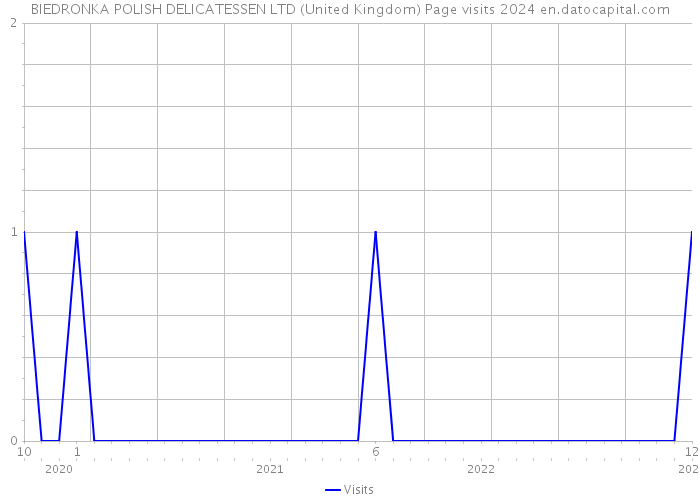 BIEDRONKA POLISH DELICATESSEN LTD (United Kingdom) Page visits 2024 
