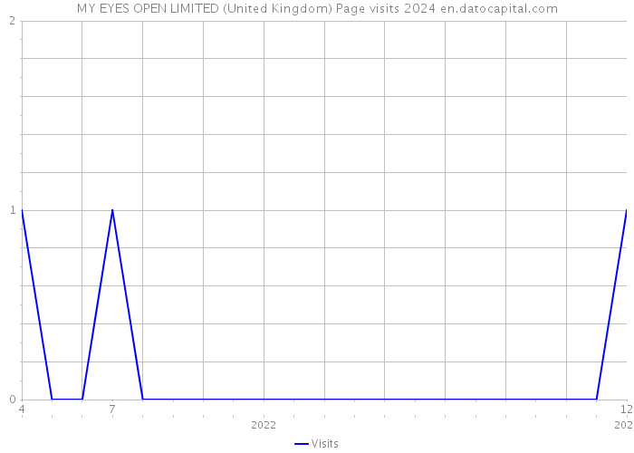 MY EYES OPEN LIMITED (United Kingdom) Page visits 2024 