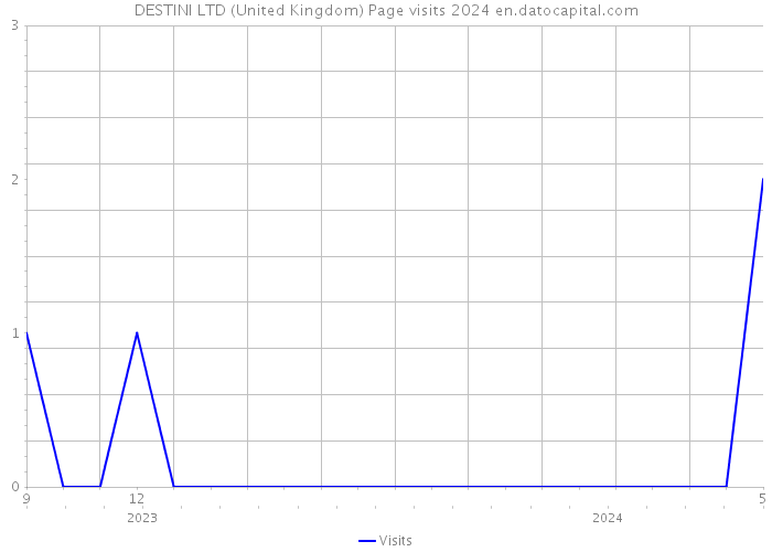 DESTINI LTD (United Kingdom) Page visits 2024 