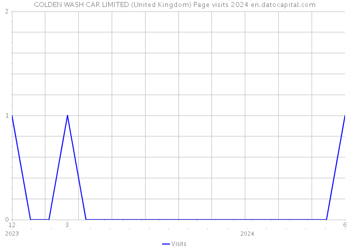 GOLDEN WASH CAR LIMITED (United Kingdom) Page visits 2024 