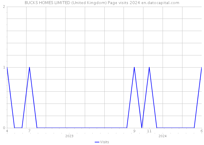 BUCKS HOMES LIMITED (United Kingdom) Page visits 2024 