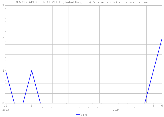 DEMOGRAPHICS PRO LIMITED (United Kingdom) Page visits 2024 