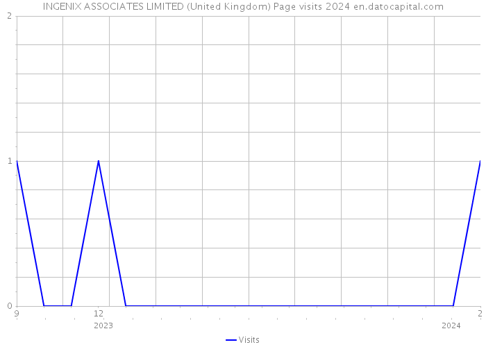 INGENIX ASSOCIATES LIMITED (United Kingdom) Page visits 2024 