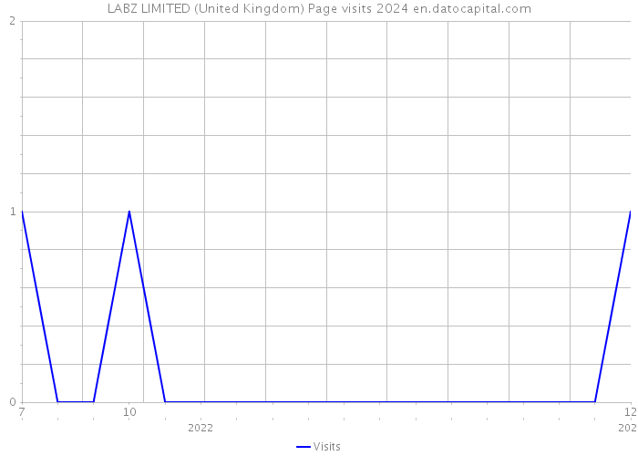 LABZ LIMITED (United Kingdom) Page visits 2024 