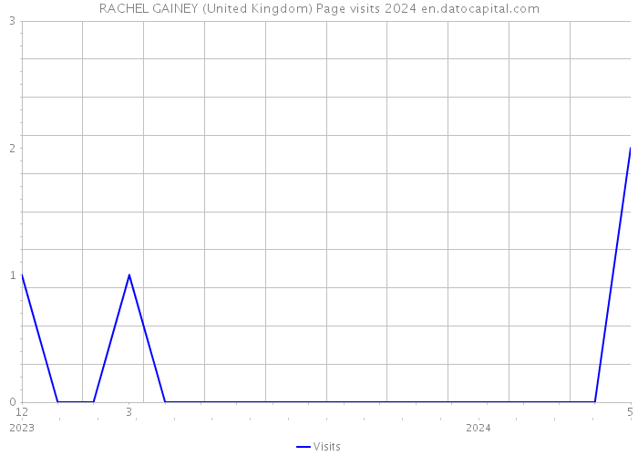 RACHEL GAINEY (United Kingdom) Page visits 2024 